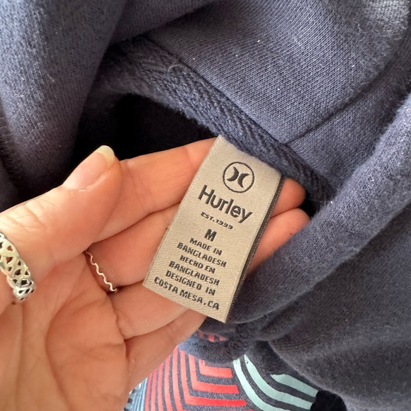 Blue Mens Hurly Sweatshirt - Picture 3 of 3